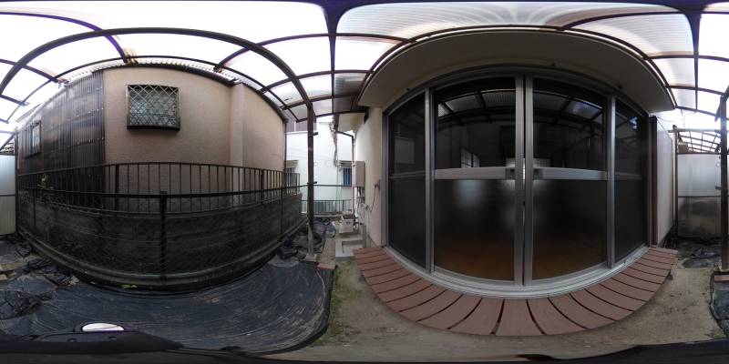 パノラマ画像庭