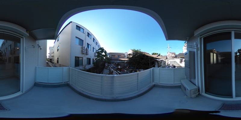 パノラマ画像バルコニー