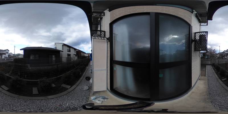 パノラマ画像バルコニー