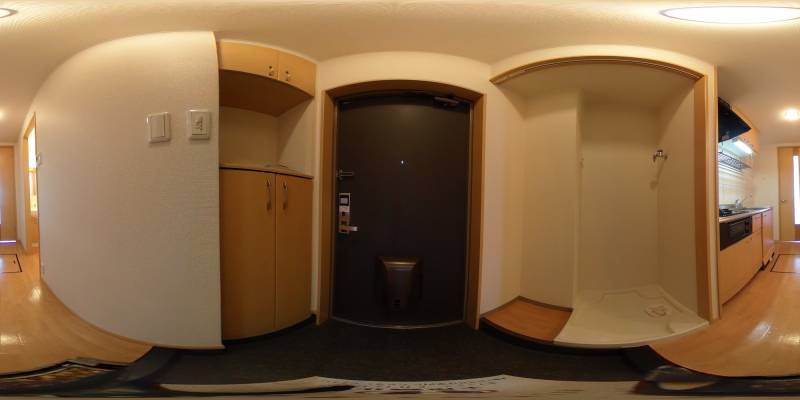 パノラマ画像寝室