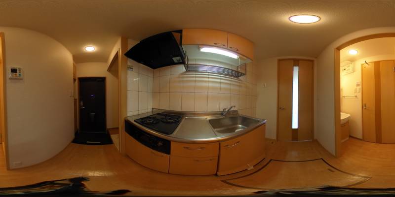 パノラマ画像キッチン