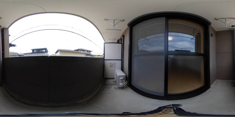 パノラマ画像バルコニー