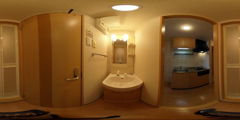 パノラマ画像洗面所