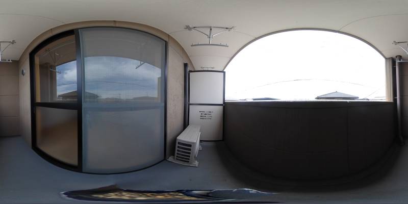 パノラマ画像バルコニー