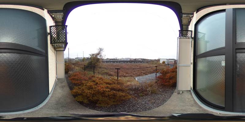 パノラマ画像庭