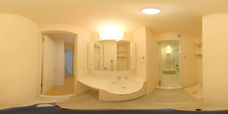 パノラマ画像洗面所