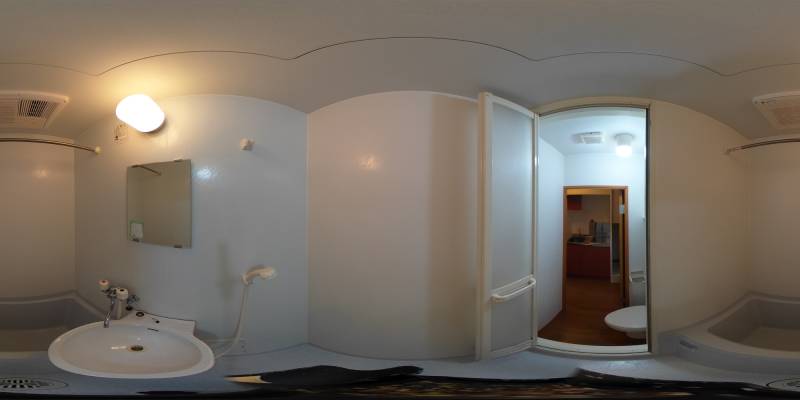 パノラマ画像バスルーム