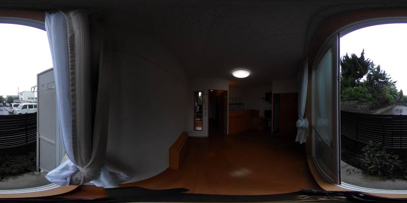 パノラマ画像バルコニー