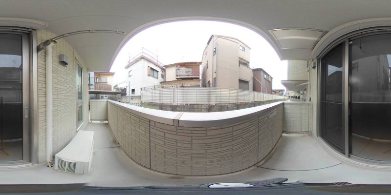 パノラマ画像バルコニー