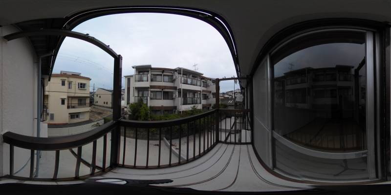 パノラマ画像バルコニー