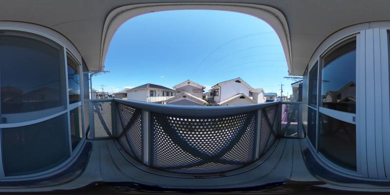 パノラマ画像バルコニー