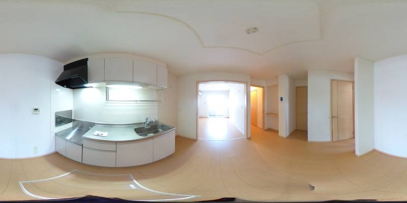 パノラマ画像キッチン