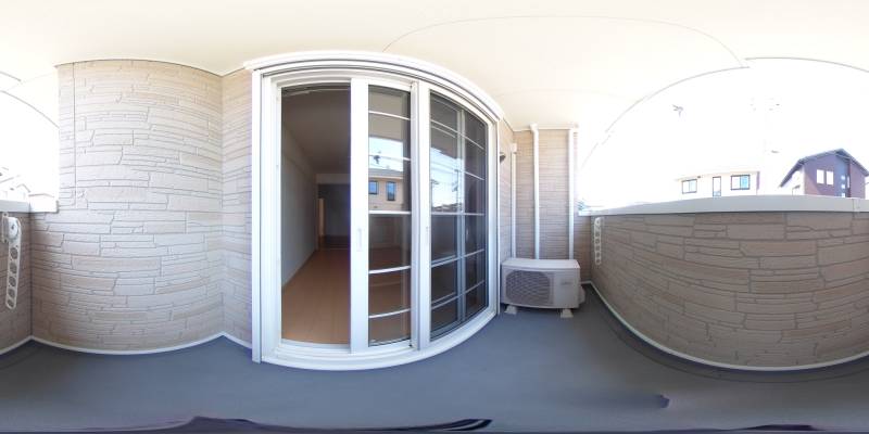 パノラマ画像バルコニー