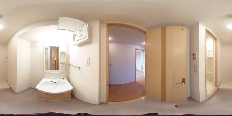 パノラマ画像洗面所