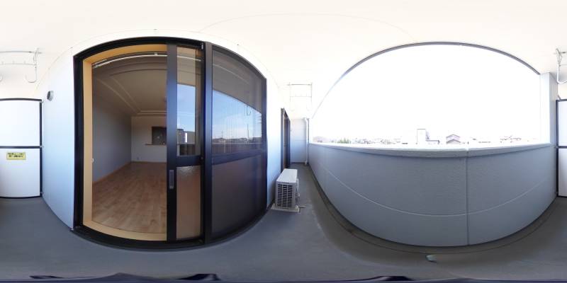 パノラマ画像バルコニー