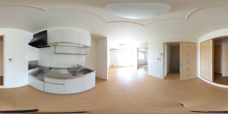 パノラマ画像キッチン