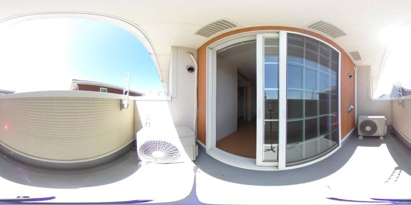 パノラマ画像バルコニー