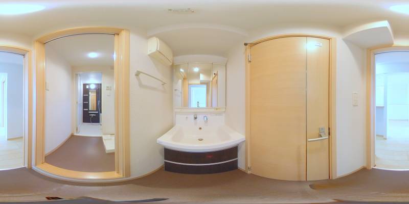 パノラマ画像洗面所