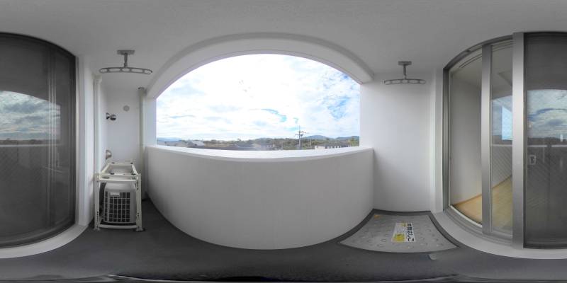 パノラマ画像バルコニー