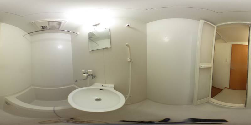 パノラマ画像バスルーム