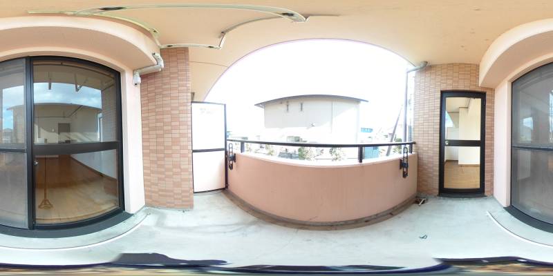 パノラマ画像バルコニー