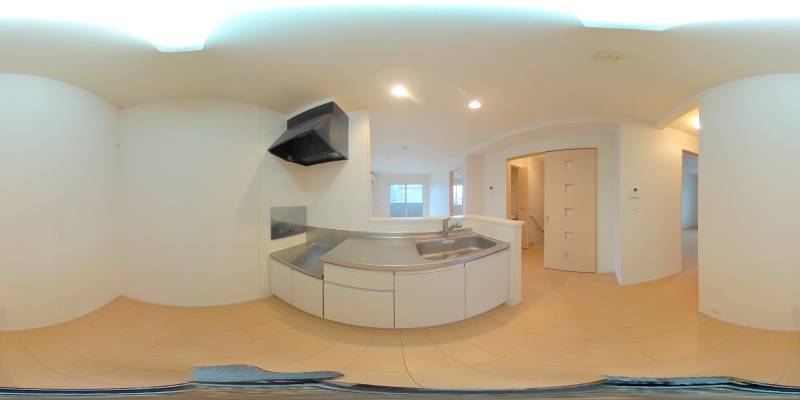 パノラマ画像キッチン