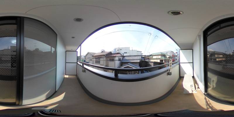 パノラマ画像バルコニー