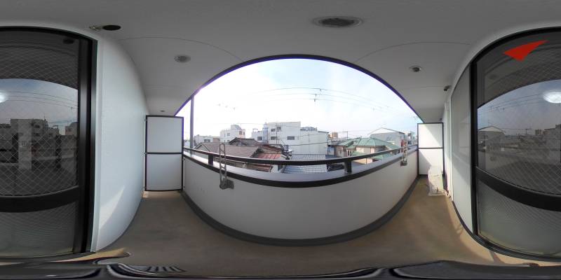 パノラマ画像バルコニー