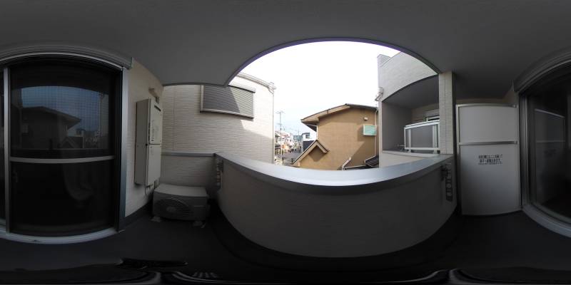 パノラマ画像バルコニー