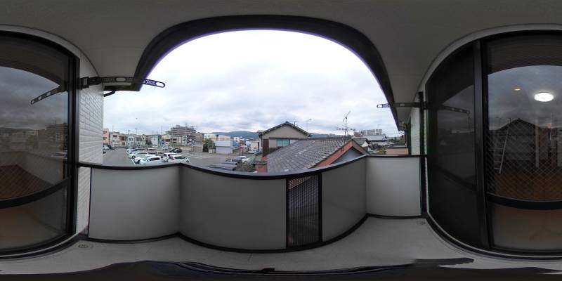 パノラマ画像バルコニー