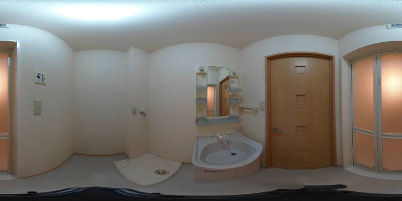 パノラマ画像洗面所