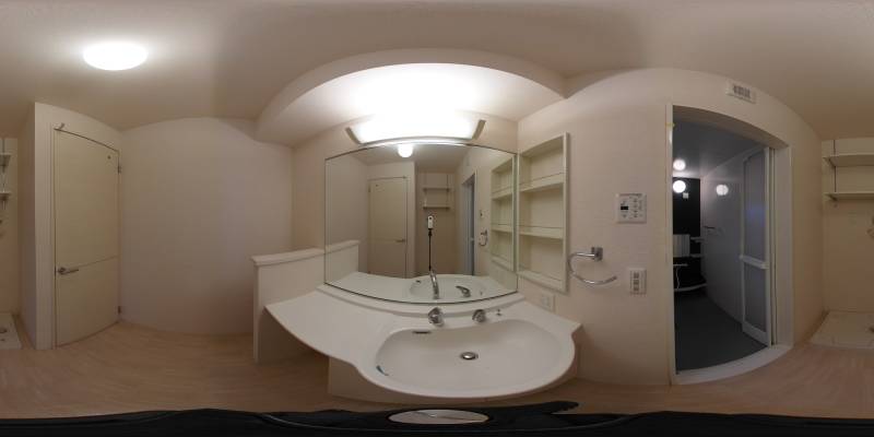 パノラマ画像洗面所