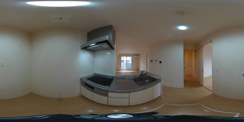 パノラマ画像キッチン