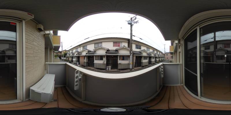 パノラマ画像バルコニー