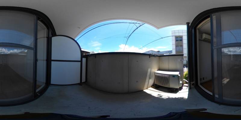 パノラマ画像バルコニー