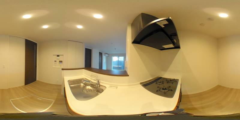 パノラマ画像キッチン