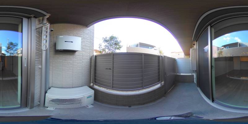 パノラマ画像バルコニー