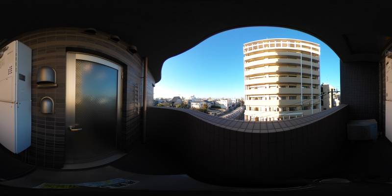 パノラマ画像バルコニー