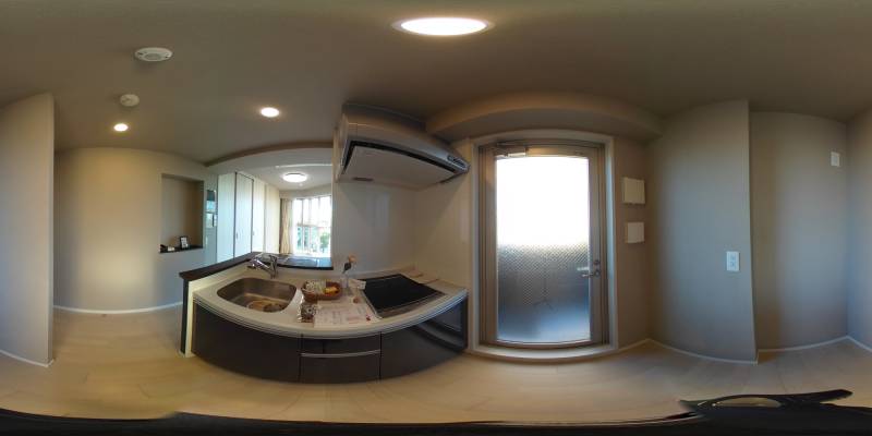 パノラマ画像キッチン