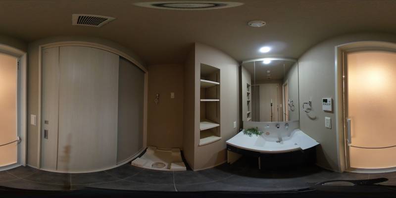 パノラマ画像洗面所