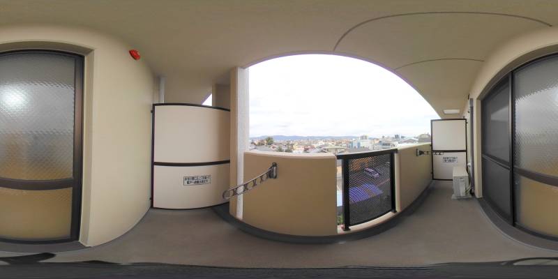 パノラマ画像バルコニー