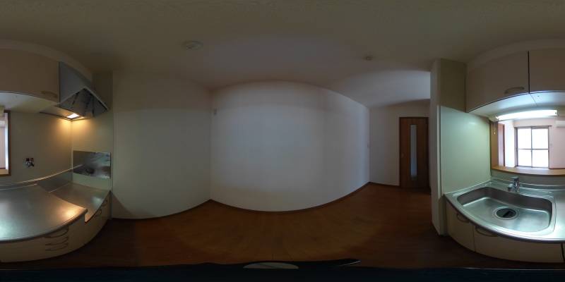 パノラマ画像キッチン