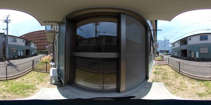 パノラマ画像バルコニー