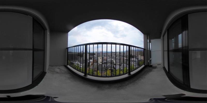 パノラマ画像バルコニー