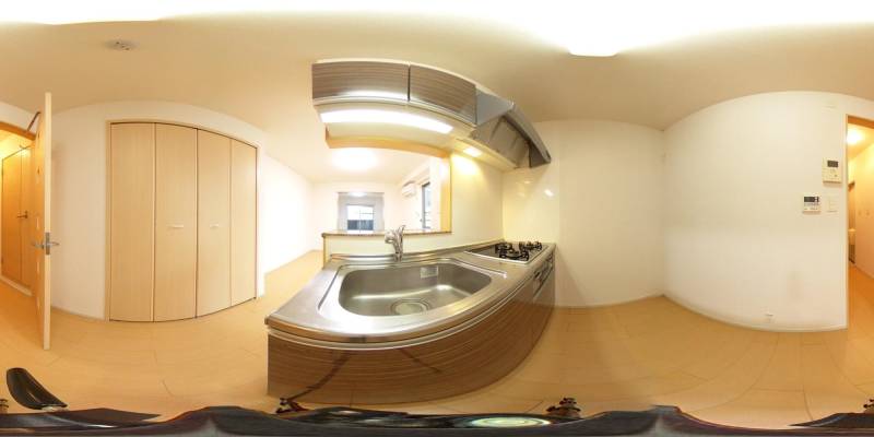 パノラマ画像キッチン