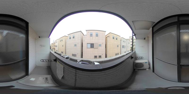 パノラマ画像バルコニー