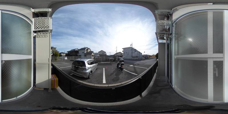 パノラマ画像バルコニー