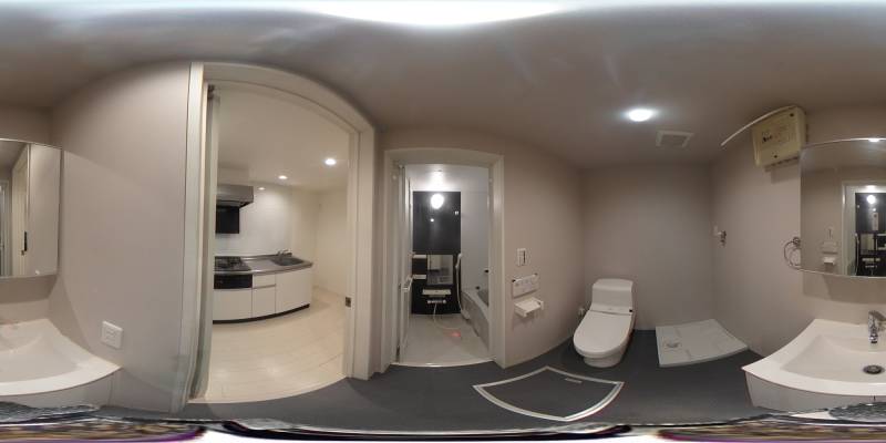 パノラマ画像洗面所