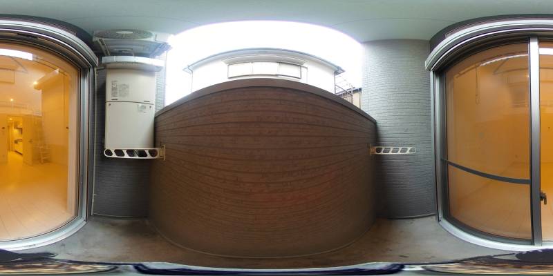 パノラマ画像バルコニー