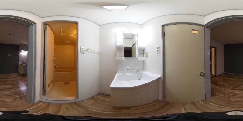 パノラマ画像洗面所